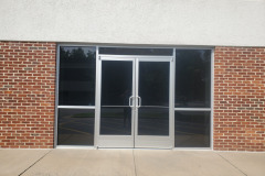New Commercial Store Front Metal with Double Doors and Gray Tempered Safety Glass for Business Park - Fredericksburg, VA