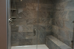 Frameless door and panel with Chrome hardware - Haymarket, VA